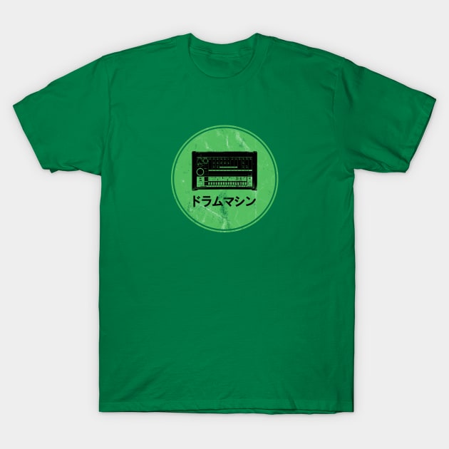 808 Drum Machine Green T-Shirt by Atomic Malibu